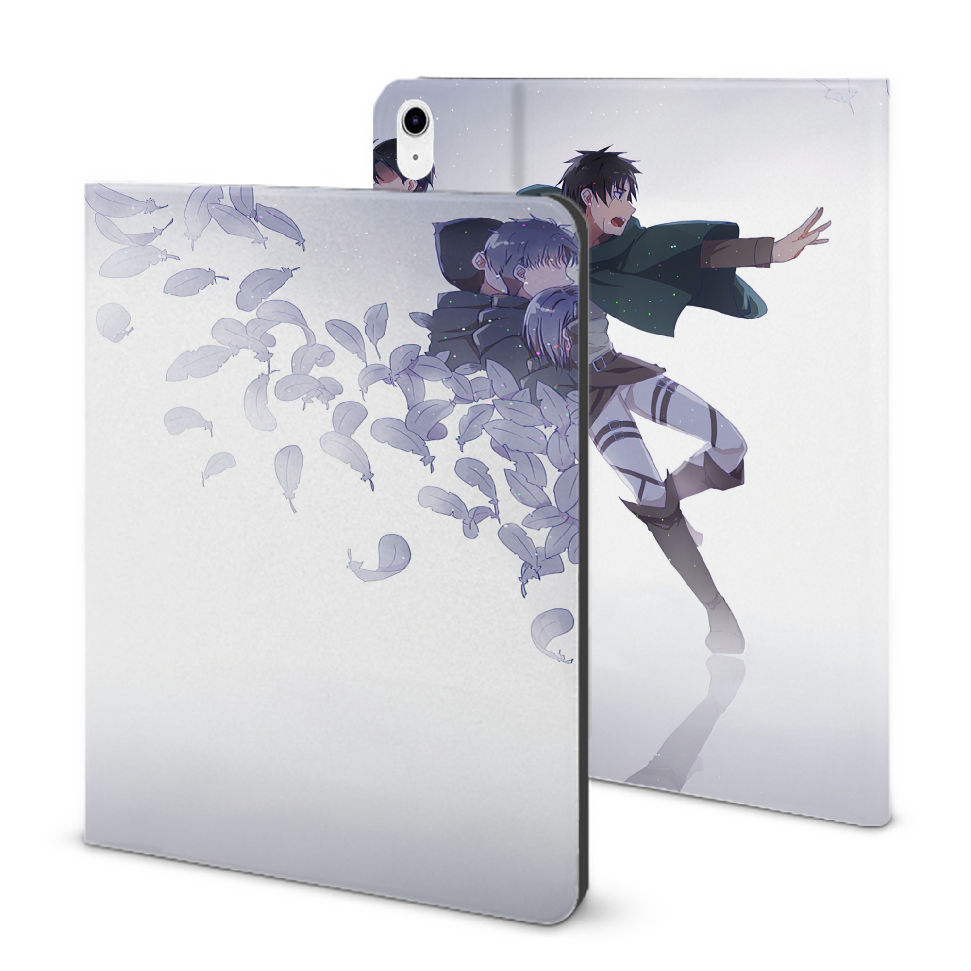 （画像用） 進撃の巨人 Attack on Titan IPad ケース ブック型 PUレザー TPU 耐衝撃 軽量 薄型 ペン収納なし 全面保護 IPad 各モデル対応